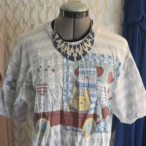 Cat Print Graphic Shirt